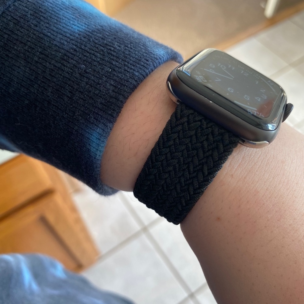 Apple Watch Black braided loop knockoff 42/44mm
